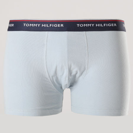 Tommy Hilfiger - Lot De 3 Boxers Premium Essentials 3842 Bleu Clair Orange Bleu Marine