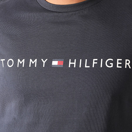 Tommy Hilfiger - Tee Shirt CN Logo Flag 1434 Bleu Marine