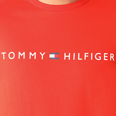 Tommy Hilfiger - Tee Shirt CN Logo Flag 1434 Rouge