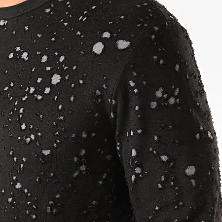 Uniplay - Tee Shirt Manches Longues Oversize UY455 Noir Gris