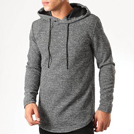 Uniplay - Sweat Capuche Oversize UY453 Gris Chiné