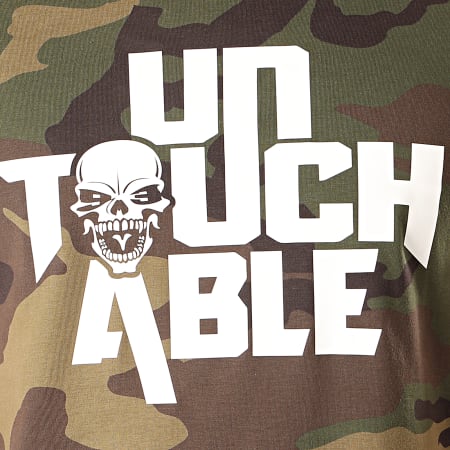 Untouchable - Tee Shirt Logo Camo Vert Kaki