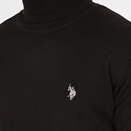 US Polo ASSN - Pull Col Roulé Jon High Colar Knit Noir