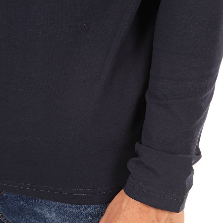 US Polo ASSN - Tee Shirt Manches Longues Sunwear USPA Bleu Marine