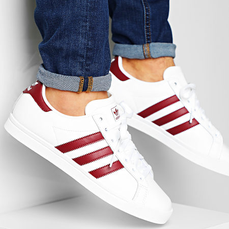 adidas - Baskets Coast Star EE6197 Footwear White Collegiate Burgundy