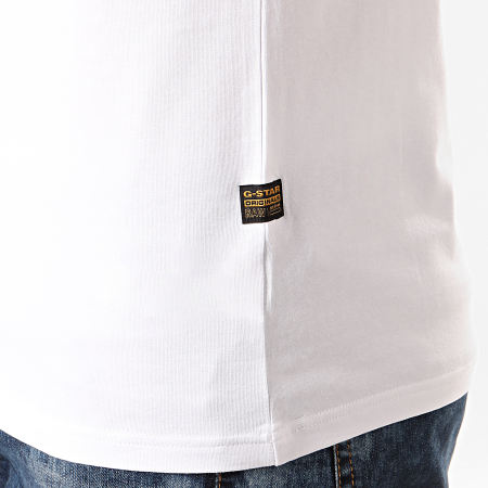 G-Star - Tee Shirt Graphic 6 D15600-B770 Blanc
