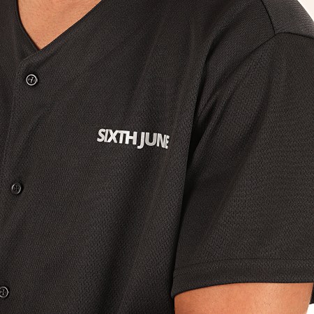 Sixth June - Tee Shirt De Baseball Oversize M3976CSH Noir