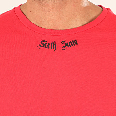Sixth June - Tee Shirt Oversize M4010CTS Rouge