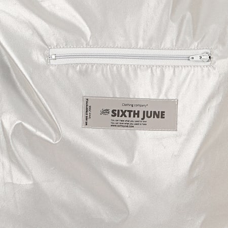 Sixth June - Tee Shirt M4009CTS Gris Chiné Réfléchissant