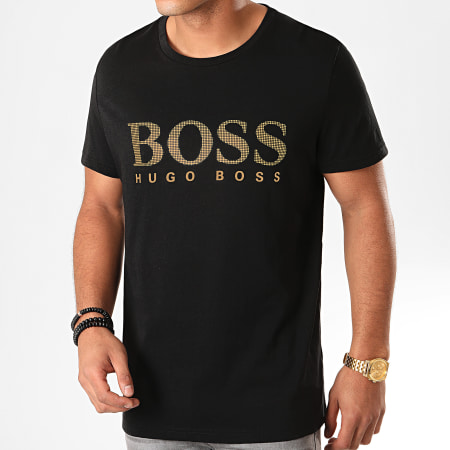 BOSS - Tee Shirt RN Special 50420866 Noir Doré