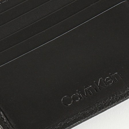Calvin Klein - Portefeuille Signature Pebble 5 CC 5306 Noir