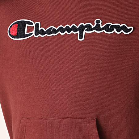 Champion - Sweat Capuche Script Logo 213498 Bordeaux