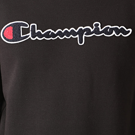 Champion - Sweat Crewneck Script Logo Recycled Terry 213511 Noir