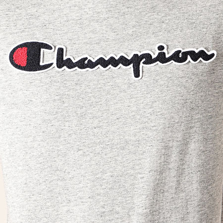 Champion - Tee Shirt Script Logo 213521 Gris Chiné
