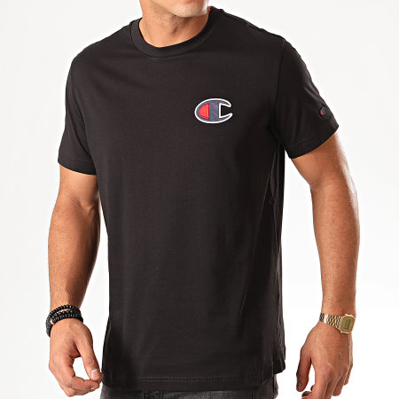 Champion - Tee Shirt Suede C Logo 213523 Noir