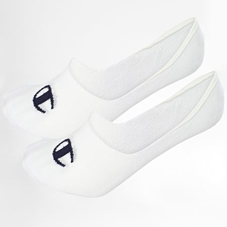 Champion - Confezione da 2 paia di calzini invisibiliY08QK Bianco