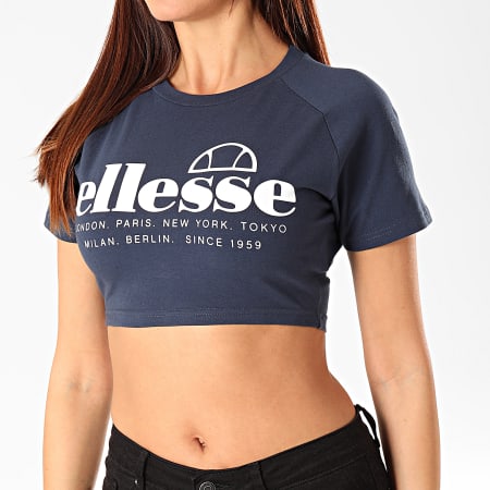 Ellesse - Tee Shirt Crop Femme Topolino SGD08002 Bleu Marine