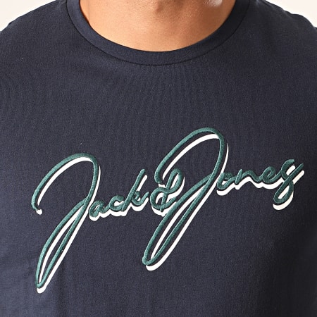 Jack And Jones - Tee Shirt Dusto Bleu Marine