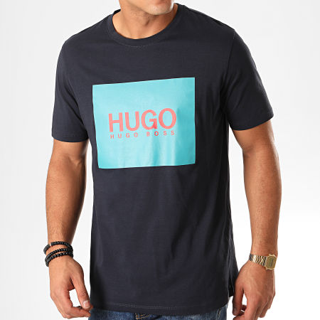 HUGO - Tee Shirt Dolive201 50422155 Bleu Marine