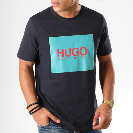 HUGO - Tee Shirt Dolive201 50422155 Bleu Marine