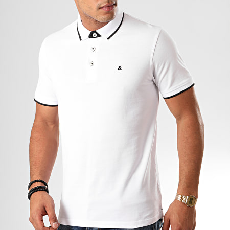 Jack And Jones - Polo Manches Courtes Paulos Blanc