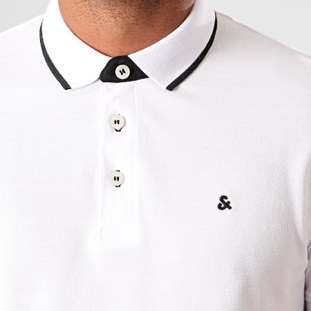 Jack And Jones - Polo Manches Courtes Paulos Blanc