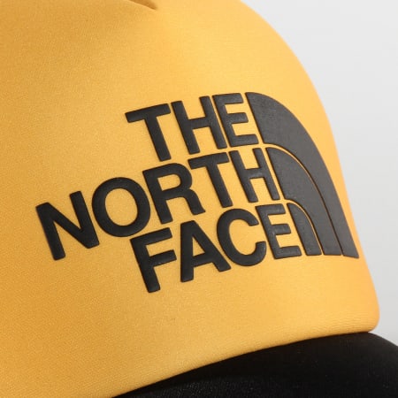 The North Face - Casquette TNF Logo Trucker Noir Jaune