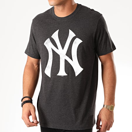 '47 Brand - Tee Shirt New York Yankees Noir Chiné