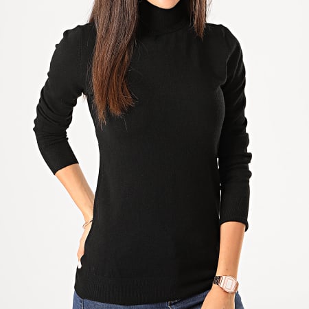 Girls Outfit - Pull Col Roulé Femme MG2125 Noir
