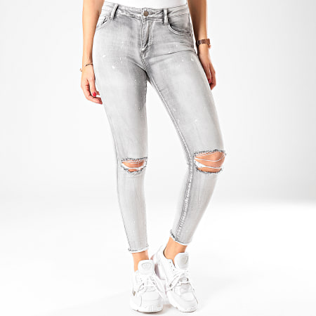 Girls Outfit - Jean Skinny Femme T869 Gris