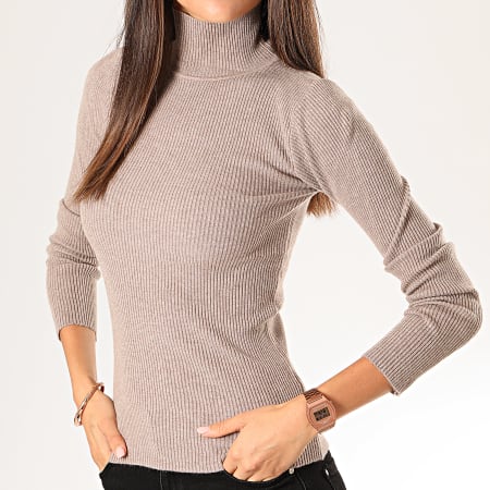 Girls Outfit - Pull Femme D908 Taupe