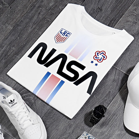 NASA - Tee Shirt League Blanc