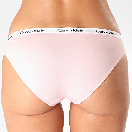 Calvin Klein - Culotte Femme Bikini 0000D1618E Rose Blanc