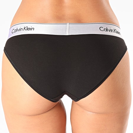 Calvin Klein - Culotte Femme Bikini 000QF5583E Noir Gris