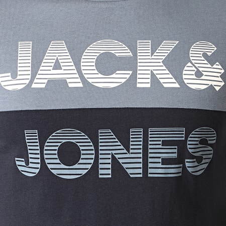 Jack And Jones - Tee Shirt Manches Longues Miller Bleu Clair Bleu Marine