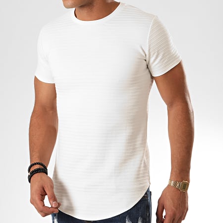 John H - Tee Shirt Oversize A092 Blanc
