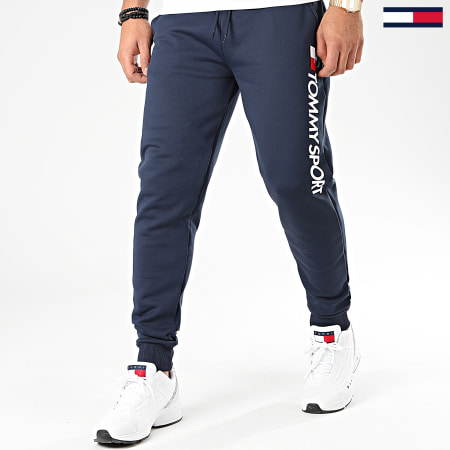 Tommy Hilfiger - Pantalon Jogging Fleece Logo 0189 Bleu Marine