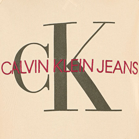 Calvin Klein - Sweat Capuche Washed Relax Monogram 3219 Beige