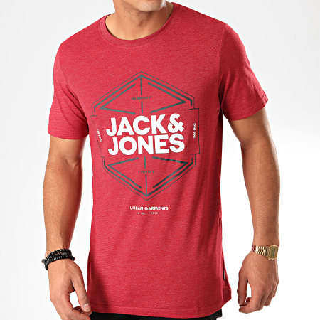Jack And Jones - Tee Shirt Febby Rouge Chiné