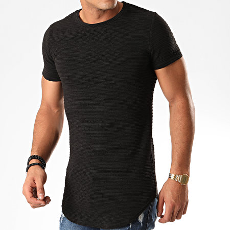 John H - Tee Shirt Oversize A093 Noir