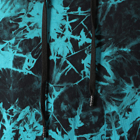 John H - Sweat Capuche WY2019003 Bleu Turquoise Noir