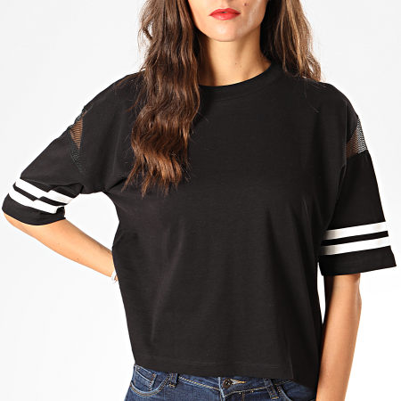 Only - Tee Shirt Crop Femme Jett Noir