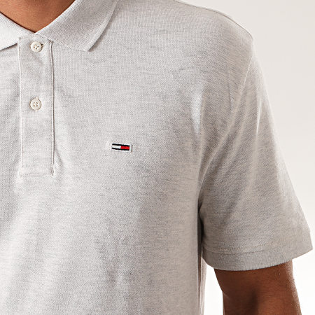 Tommy Jeans - Polo Manches Courtes Classics Solid 7196 Gris Clair Chiné