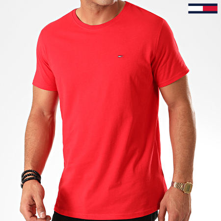 Tommy Jeans - Tee Shirt Essential Solid 4577 Rouge