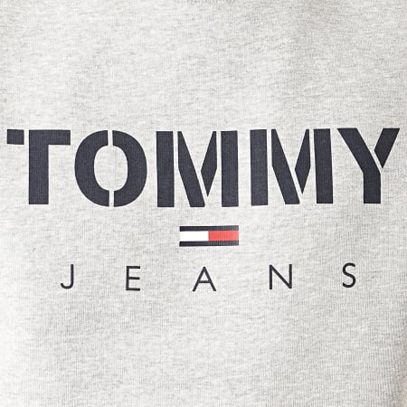 Tommy Jeans - Sweat Crewneck Novel Logo 7614 Gris Chiné