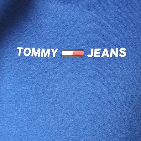 Tommy Jeans - Sweat Capuche Straight Small Logo 7622 Bleu Roi