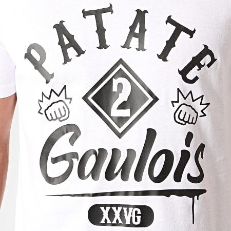 25G - Tee Shirt Patate 2 Gaulois Blanc