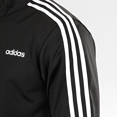 Adidas Originals - Veste Zippée A Bandes Essentials DQ3070 Noir Blanc
