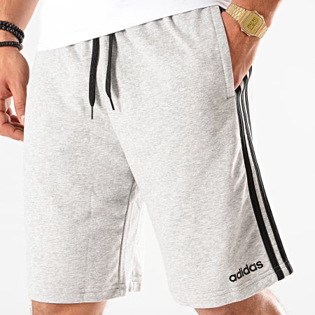 Adidas Sportswear - Short Jogging A Bandes Essentials French Terry DU7831 Gris Chiné