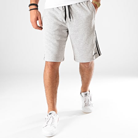Adidas Performance - Short Jogging A Bandes Essentials French Terry DU7831 Gris Chiné